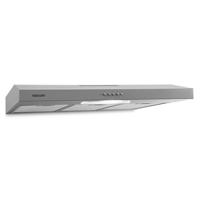 Depurador Slim Suggar 80cm DPS181PT Preto - Dupla Filtragem, 03 velocidades, Coifa e Depurador