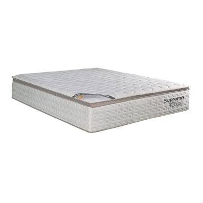 Colchão Supremo D45 Casal 138cm, com pillow, Molas ensacadas - Bom Pastor