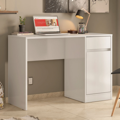 Escrivaninha Office Morada 1 Porta, 1 Gaveta - Demóbile (BRANCO)