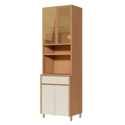 Paneleiro Torre Forno Micro-ondas Condessa, 100%MDF, portas com vidro reflecta | Nesher