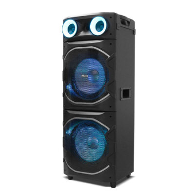  Caixa Acústica PCX24000 2400W Philco, Bluetooth, 2 Woofers de 12