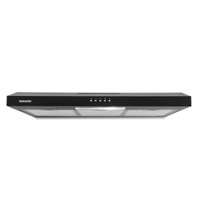 Depurador Slim Suggar 80cm DPS181PR Prata - Dupla Filtragem, 03 velocidades, Coifa e Depurador