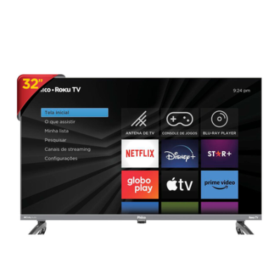Smart TV LED 32 HD PTV32K34RKGB Philco, Wi-Fi, DTV, HDMI e USB