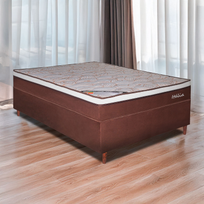 Conjunto Box Itália Casal 138cm, com Molas ensacadas - Bom Pastor
