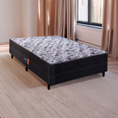 Cama Box Casal Acoplado Black 138cm - Design - Colchões