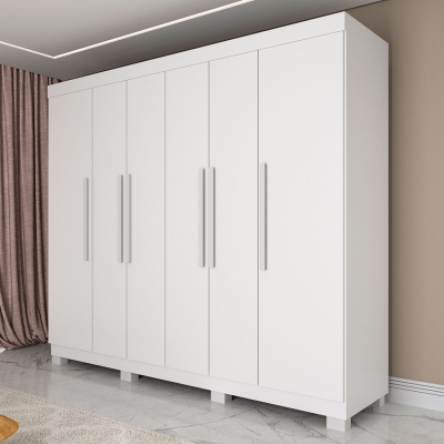 Guarda Roupa Casal Londres 6 Portas, 100% MDF - Imop