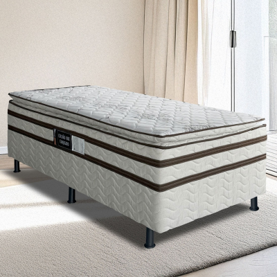 Cama Box Solteiro Master 88x64 com Pillow - Design Colchões