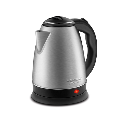  Chaleira Elétrica Pratic Inox CE06 Mondial - Capacidade 2 litros, Jarra removível, Base gira 360º