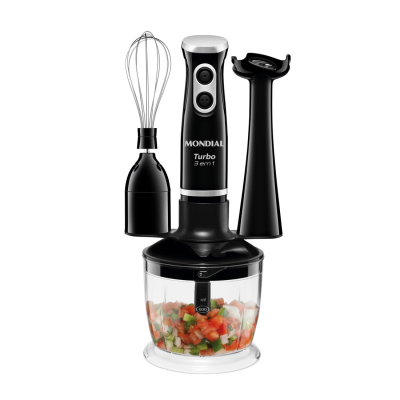 Mixer Turbo M-14 Mondial - 3 em 1: Mixer, Batedor e Triturador, 02 velocidades, Potência 350W