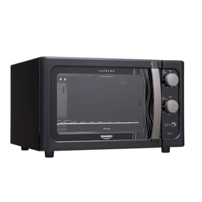 Forno de Bancada Elétrico Dako Preto com Grill Dourador Supreme 44 Litros