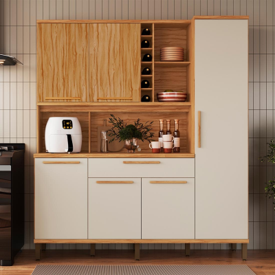Cozinha Compacta 180 6 Portas 100% MDF Cecília | Rio Doce