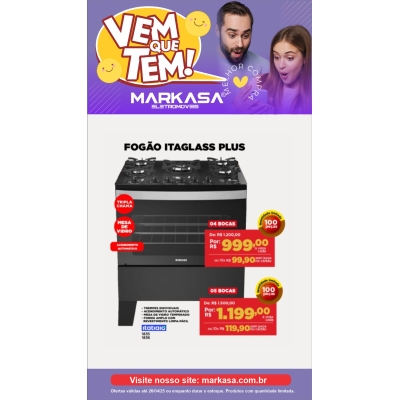 Fogão Itaglass Plus