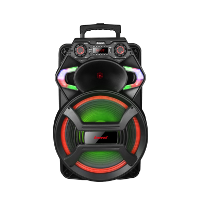 Caixa Amplificada Amvox Gladiador 850W ACA800, Bluetooth, USB, Alça de Transporte, Luzes de Led