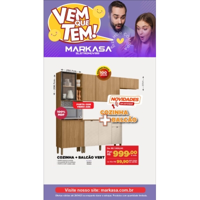 Cozinha + Balcão VERT