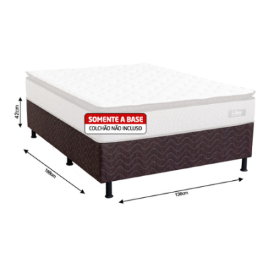 Base Box Casal 138cm Top Flex Diamante - Design