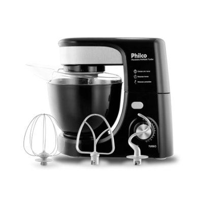  Batedeira Planetaria PHP500, Capacidade 4,5L, 700W de Potência, 11 Velocidades + TURBO - Philco