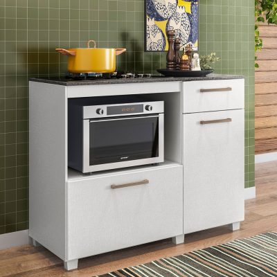 Balcão 2 Portas para Cooktop 5 Bocas - Fiorello