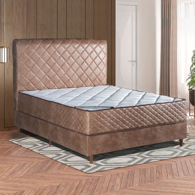 Conjunto Box Denver Casal 138cm com Cabeceira acoplada | Bom Pastor